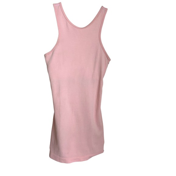 lululemon athletica Tops - Lululemon Ebb to Street Tank Top Pink Size 4 Padded Shelf Bra Ribbed Seamless